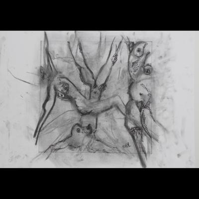 La brune, la blonde, la rousse, (étude2)