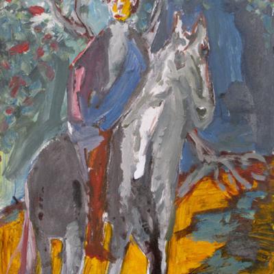 Cavalier dans les bois