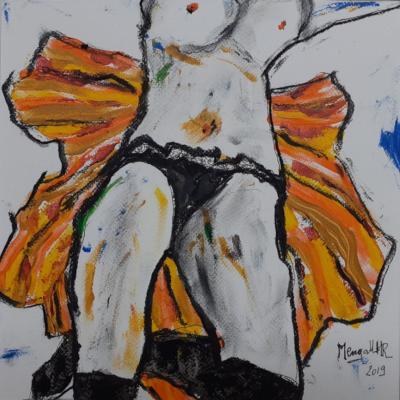 So nue allongée sur le dos